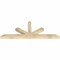 Ekena Millwork Saratoga Rough Sawn Timber Gable Bracket, Douglas Fir, 72"W x 27"H x 4"D x 4"F, 9/12 Pitch GBW072X27X0404SAR00RDF - alternate 3